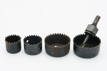 Many size of hole saws