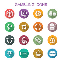 gambling long shadow icons