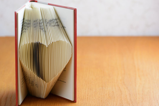 Book Folding Heart