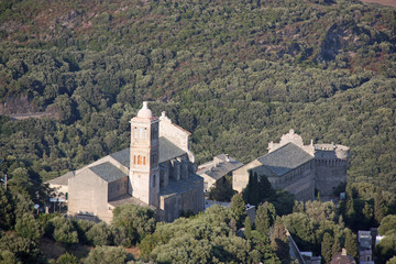 Fototapeta na wymiar Corse, les églises baroques de Rogliano dans le cap Corse