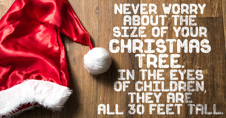 Never Worry About the Size of Your Christmas Tree. In The Eyes of Children They Are All 30 Feet Tall