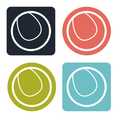Obraz premium Tennis ball icon