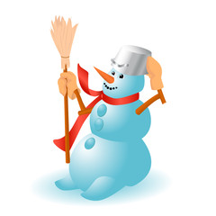 A very cheerful Snowman for Christmas