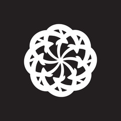 Vector cycle arrows circle diagram