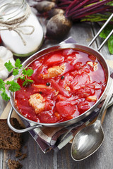 Borsh. Russian traditional dish