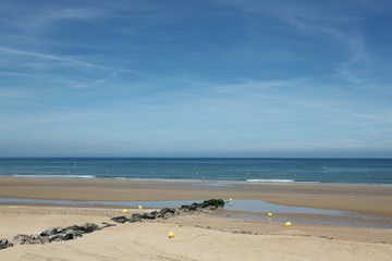 Calme des plages de Cabourg.