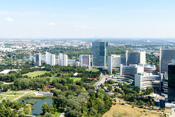 Aerial View Of Vienna City Skyline
