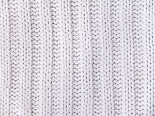 White knitted fabric