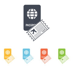 Travel documents icon