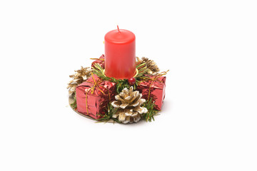 Christmas decoration isolated on the white background