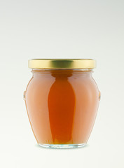Glass jar isolated studio shot