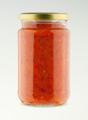 Glass jar isolated studio shot