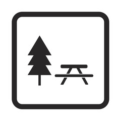 Picnic table icon