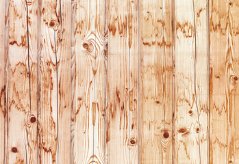 Wooden planks with natural patterns as background