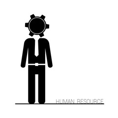 human resource icon vector