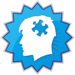 puzzle head icon