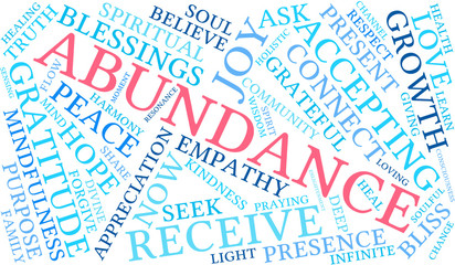 Abundance Word Cloud