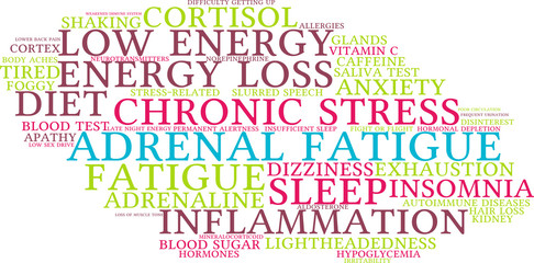Adrenal Fatigue Word Cloud