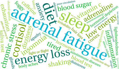 Adrenal Fatigue Word Cloud