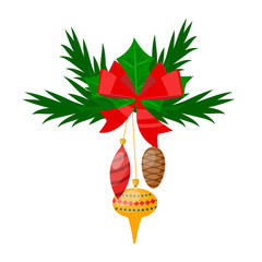 Christmas tree flat 3d isometric pixel art icon