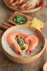 rice porridge with shrimp