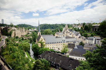 Panorama of the City of Luxembourg