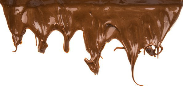 Chocolate flow isolated