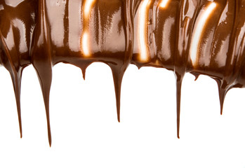 Chocolate flow isolated