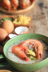 rice porridge with shrimp