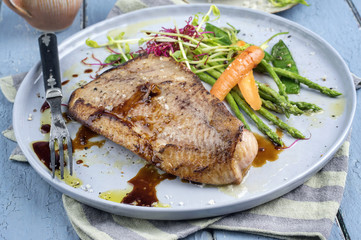 Coalfish Teriyaki with Vegetable