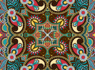 ethnic horizontal authentic decorative paisley pattern for your 