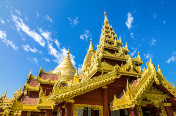 Naklejka premium Myanmar, Bagan, the Kuthodaw temple.