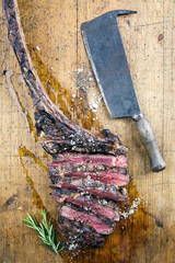 Dry Aged Barbecue Tomahawk Steak