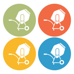 Concrete mixer icon