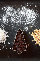 Weihnachtliche Backzutaten