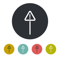 Warning sign icon