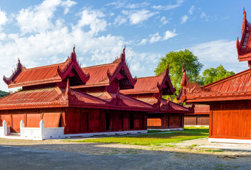 Myanmar, Mandalay, the Royal Palace.