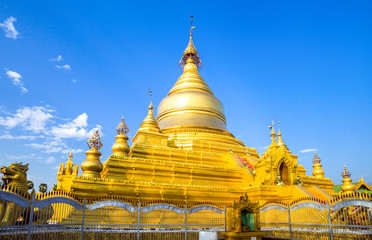 Myanmar, Mandalay, the Shwenandaw Kyaung golden pagoda sanctuary.