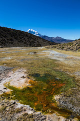 Junthuma geysers, formed by geothermal activity. Bolivia. Chilean border