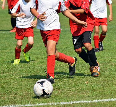 Kid soccer match