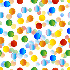 Vibrant confetti background seamless pattern looks like candies.