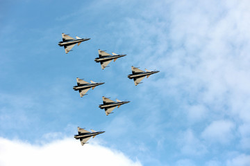  F16 Gripen and August 1st Aerobatic team pilots