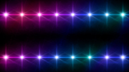 double Stars lens flares color purple