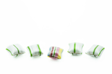 Bonbons auf weißem Hintergrund