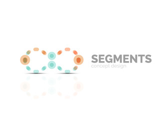 Vector outline minimal abstract geometric logo