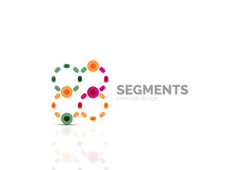 Vector outline minimal abstract geometric logo