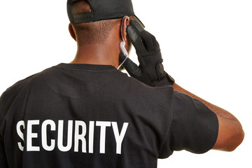 Obraz premium Security Mann von hinten