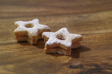 traditional Linzer cookies