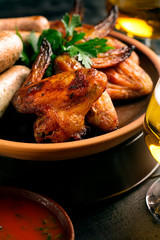 Grilled chicken wings