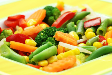 świeże warzywa gotowane na parze zachowują cały smak
